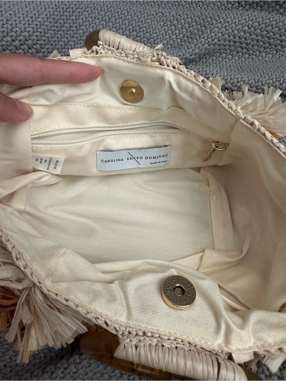Carolina Santo Domingo Corallina Ombré Woven Bag - Picture 5 of 13